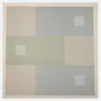 Geometrische Komposition by Antonio Calderara, 1968, Pastelltönen, offered Sep 2024