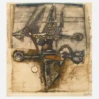 Johnny Friedlaender, "Die Vögel", Farbradierung