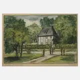 Lotte Bech, Goethes Gartenhaus in Weimar, Mischtechnik