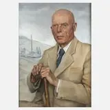 Leni Zimmermann, Fabrikantenportrait, Pastellzeichnung