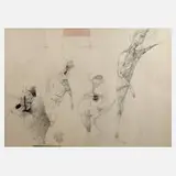 Gábor Nagy, Figurative Komposition, 1982, Zeichnung