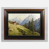 Adolf Schuhknecht, "Frühling am Brenner", Öl auf Leinwand
