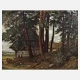 Willy Thurm, Abendfrieden, Öl auf Leinwand