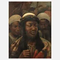 Alberto Fabbi, Orientalen, 1890, Öl auf Leinwand