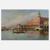 W. Dale, Vedute Venedig, Öl auf Leinwand und Keilrahmen