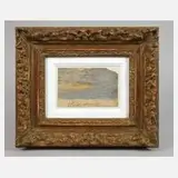 Objekt Zurückgezogen & Claude Monet, Wolkenstudie, Öl auf kräftigerem Papier Anfang 20