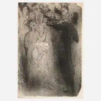 Anatoli Kaplan, Der Geiger, Kreidelithographie