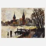 Werner Schulz, "Köpenick", 1975, Mischtechnik