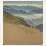 Hans Richard Heinmann, "Erzgebirge", Pastell auf hellgrauem Papier