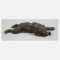 Nikolai Lieberich, liegender Bär, Bronze