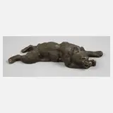 Nikolai Lieberich, liegender Bär, Bronze