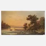 G. Arndt, "Märkische Sommerlandschaft", Öl auf Malkarton