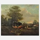 Pieter Gerardus van Os, Bukolische Szene, Öl auf Leinwand