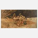 Riccardo Pellegrini, Arabisches Picknick, 1896, Öl auf Leinwand