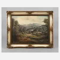 Hans Antlitz, Sommerlandschaft, Öl auf Leinwand