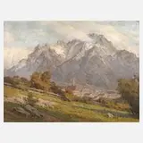 Ernst Carl Walter Retzlaff, "Mittenwald am Karwendel", Öl auf Leinwand