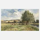 R. W. Arthur Rouse, Sommer auf dem Land, Öl auf Leinwand und auf Karton kaschiert