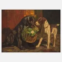 Richard Strebel, "Zwischen Pflicht und Liebe", 1908, Öl auf Holz