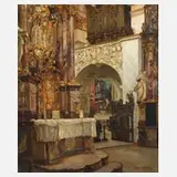 Ernst Liebermann, St. Lorenz-Kirche Kempten, 1918, Öl auf Leinwand