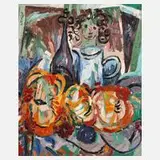Juliusz Joniak, Expressives Stillleben, Öl auf Leinwand
