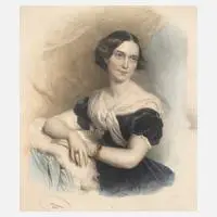 Josef Kriehuber, Bildnis der Marie von Marra, aquarellierte