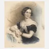 Josef Kriehuber, Bildnis der Marie von Marra, aquarellierte