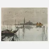 Hans Frank, Venedig, Farbholzschnitt auf Japanpapier