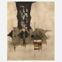 Komposition by Johnny Friedlaender, Farbaquatintaradierung, offered Mar 2025
