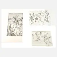 André Thomkins, Grafiken, Lithographien auf Velin