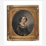Joseph Achten, Portrait Gräfin Amalia von Almássy, 1859, Kreidezeichnung
