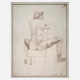Eva Christina Fuchs, Sitzender Männerakt