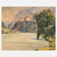 Oskar Kasper, "Kufstein", Aquarell auf Papier