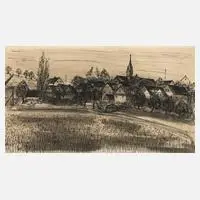 Otto Paetz, Im Thüringer Land, Tuschefeder mit Tuschepinsel laviert