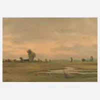 Hans Schiel, "Herbstliche Uckermark, Aquarell