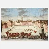 1784 by Der überflutete Hauptmarkt von Nürnberg, Radierung, offered Mar 2025