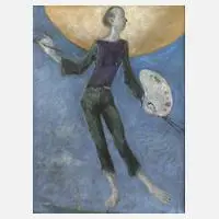 Siegfried Ratzlaff, "Maler sind auch Gaukler", Acryl und Öl auf Sperrholzplatte