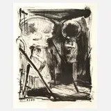 Reinhard Minkewitz, "Museum", Lithographie auf Velin