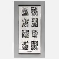 Klaus Süß, "Traumbuch I", 2000, Holzschnitten