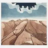 Peter Sylvester, "Historie einer Landschaft", Farbaquatintaradierung auf leichtem Kupferdruckkarton