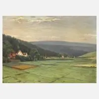 Josef Rolletschek, Frühlingslandschaft, Öl auf Leinwand