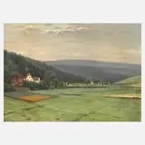 Josef Rolletschek, Frühlingslandschaft, Öl auf Leinwand