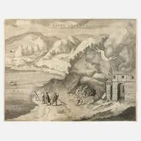 Pieter Mortier I, Grotta del Cane, Kupferstich