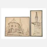 Karl Weysser, Paar Zeichnungen Hildesheim, Zeichnung