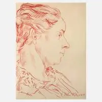 Peter Röhl, Seitenportrait, 1917