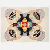 Hilde von Gumppenberg, Geometrische Komposition, Tuschen auf Papier