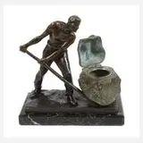 Paul Kowalczewski, figürliches Tintenfass, Bronze