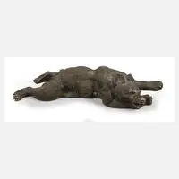Nikolai Lieberich, liegender Bär, Bronze