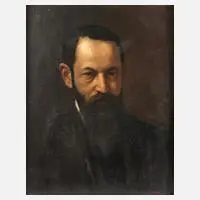 Herrenportrait by Casimir Markievicz, Öl auf Leinen auf Karton kaschiert, offered Nov 2025