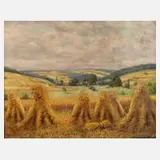 Max Oehler, "Blick auf Schwarza bei Blankenhain", Öl auf Leinwand