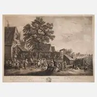 David Teniers, "Féte Flamande", Radierung